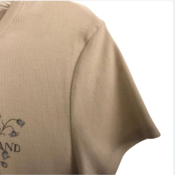 AE Dolly Parton Baby Doll Ribbed Band Tee L - Picture 3 of 7